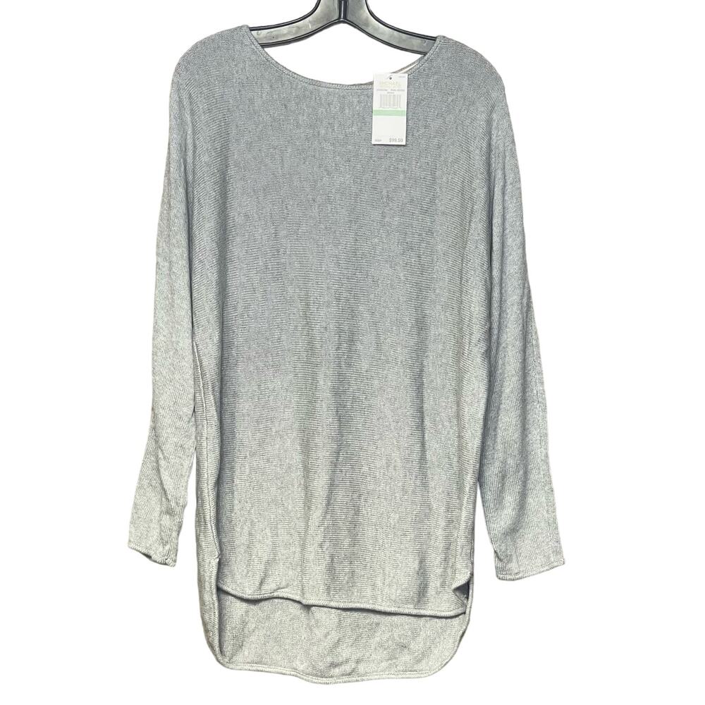 MICHAEL Michael Kors sweater long sleeve gray back zipper womens size large